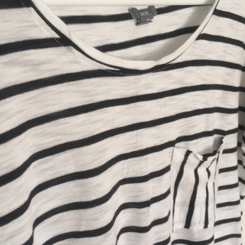 Aerie Stripe Cozy Pocket Tee - Picture 3 of 4